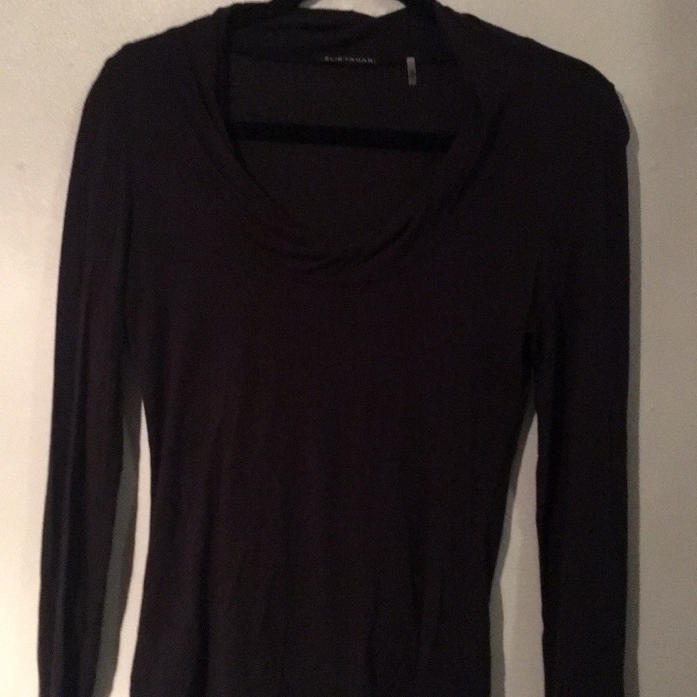 DESIGNER ELIE TAHARI KNIT TOP LONG SLEEVE -XS